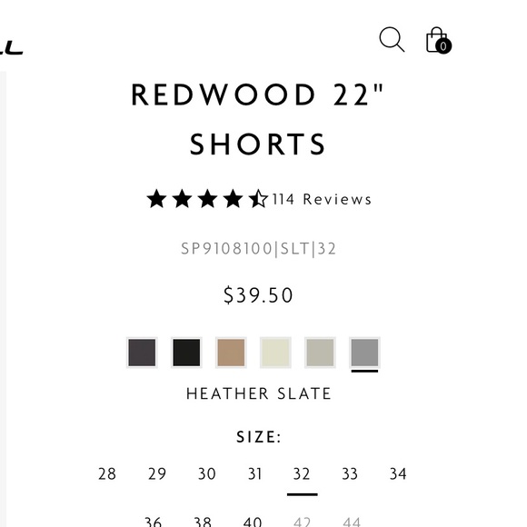 O’Niell Redwood 22” Outseam Shorts - Picture 5 of 6